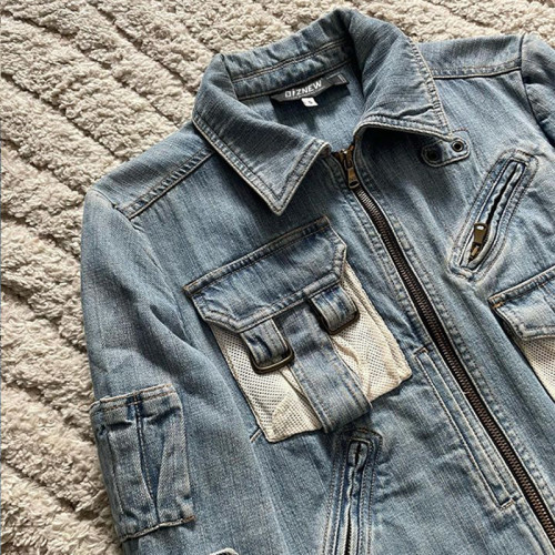 Premium Custom Cargo Denim Jackets | Low MOQ | Direct from Manufacturer