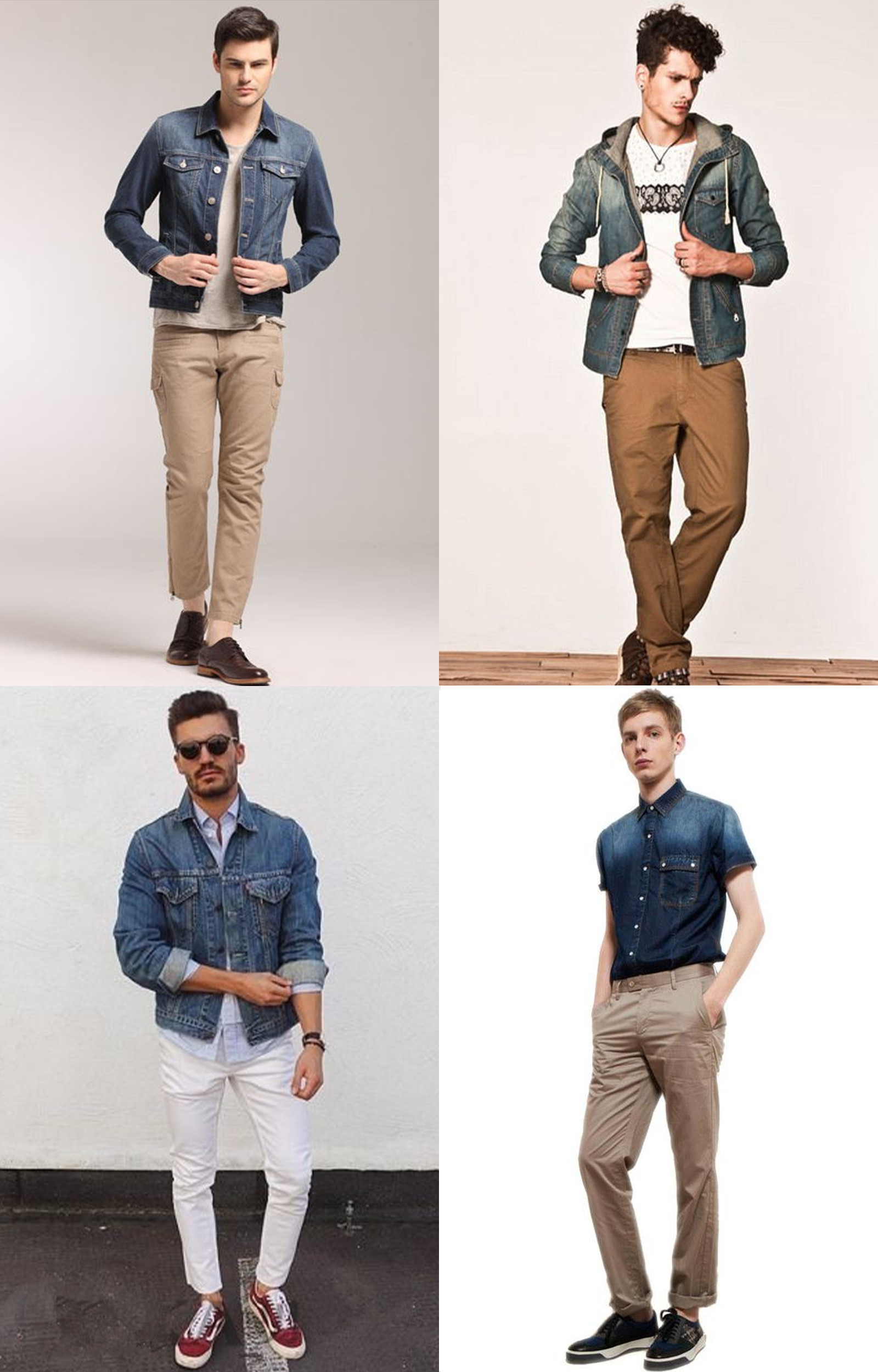 Denim jacket and Chinos