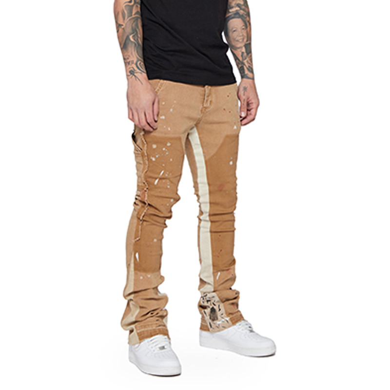 Individuell bemalte Stretch-Jeans