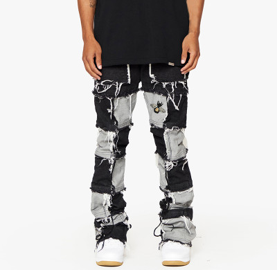 Custom Patchwork Denim Jeans Manufacturer - Unique Designs for Your Brand
