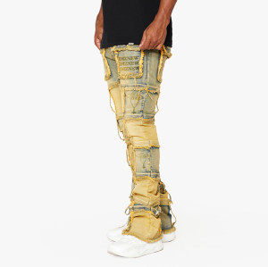 Wholesale Custom Distressed Dirty Washed Denim Jeans | Unique Streetwear Designs DiZNEW