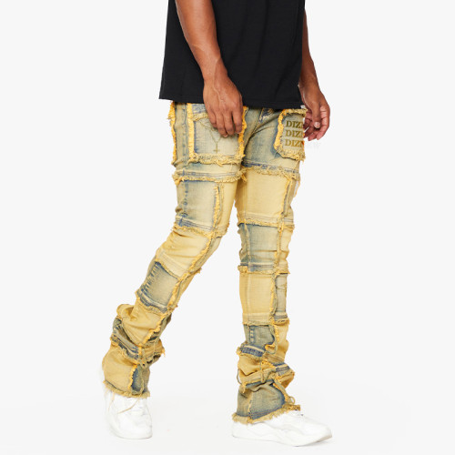 Wholesale Custom Distressed Dirty Washed Denim Jeans | Unique Streetwear Designs DiZNEW