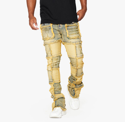 Wholesale Custom Distressed Dirty Washed Denim Jeans | Unique Streetwear Designs DiZNEW