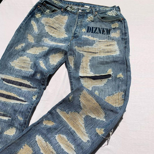 Jeans desgastados personalizados: fabricante experto, pedidos pequeños bienvenidos | DIZNEW