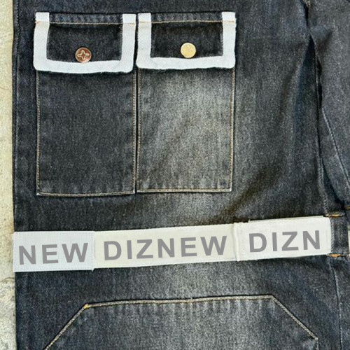 Custom Wholesale Patchwork Cargo Denim Pants - Expert Denim Factory | DiZNEW