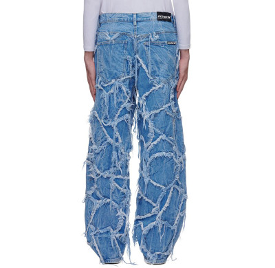 Wholesale Artistic Frayed Denim Jeans - Leading Denim Manufacturer | DiZNEW