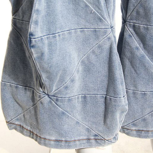 Großhandel für Cargohosen aus Denim mit geometrischen Stichen – Erstklassiger Denim-Hersteller | DiZNEW