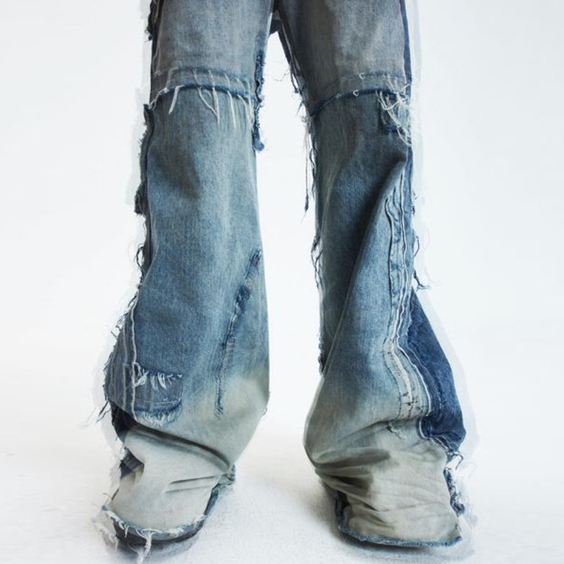 Wholesale Distressed Flared Jeans