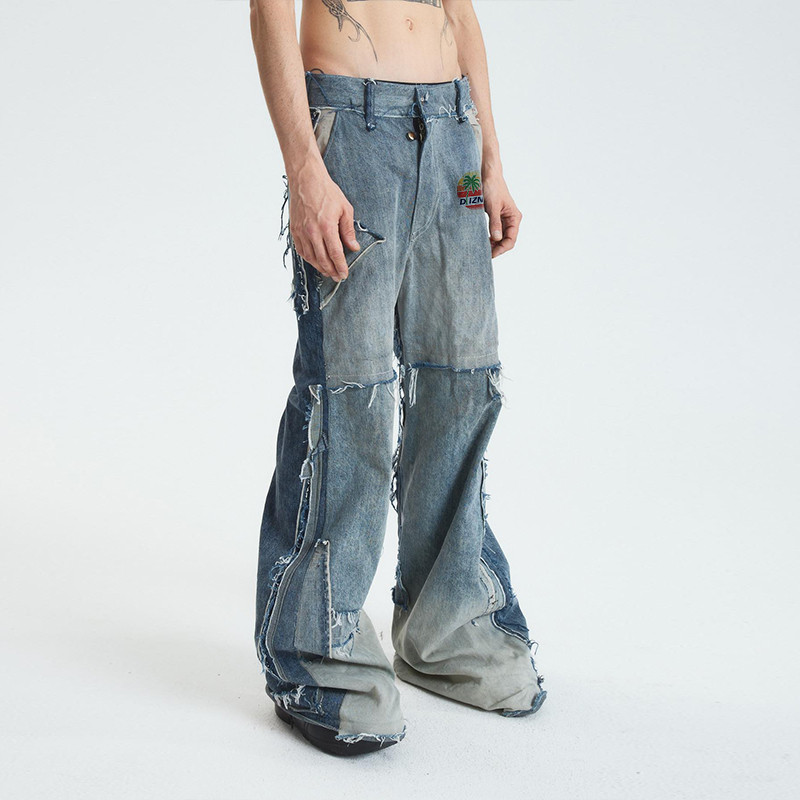 Großhandel Distressed Flare Jeans