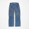 Bespoke Geometric Stitch Biker Denim Jeans - High-End Denim Pants| DiZNEW