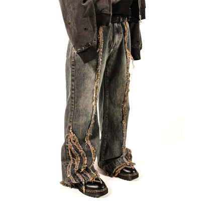 Maßgeschneiderte ausgefranste Distressed-Jeans – High-End-Jeanshersteller | DiZNEW