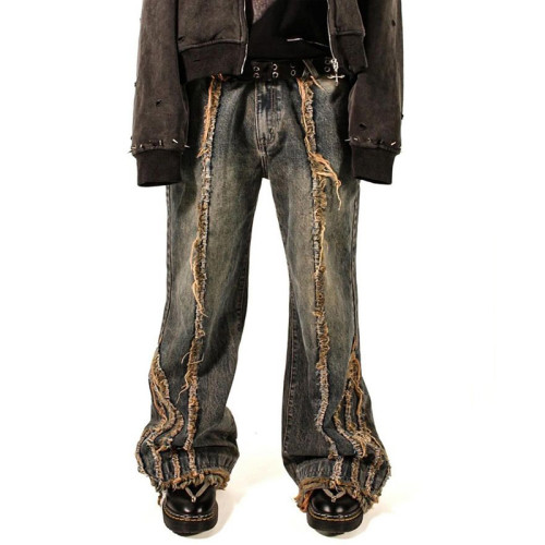 Maßgeschneiderte ausgefranste Distressed-Jeans – High-End-Jeanshersteller | DiZNEW