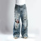 Distressed Wide-Leg Denim Jeans - Premium Hand-Crafted Urban Style | DiZNEW