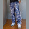 Shredded Black Denim Jeans with White Yarn Detailing - Distressed Streetwear for Men