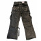 Custom Men's Utility Cargo Jeans with Patchwork Heart Design and Multiple Pockets