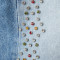 Custom Studded Denim Shorts with Colorful Rivets | Unique Style for Summer Fashion
