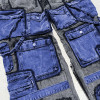 DiZNEW Patchwork Jeans with Functional Pocket Design for Streetwear Enthusiasts