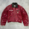 Wholesale Fade Washed Red Canvas Jacket with Distressed Details DiZNEW
