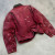 Wholesale Fade Washed Red Canvas Jacket with Distressed Details DiZNEW
