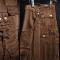 Custom Multi-pocket Brown Cargo Jeans for Men - Functional and Stylish