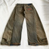 Benutzerdefinierte Herren Jeans Y2K Jeans Retro Fashion Street Patchwork Boot Cut Jeans Hose