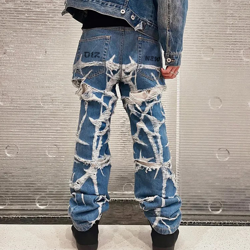 Distressed Denim Jeans