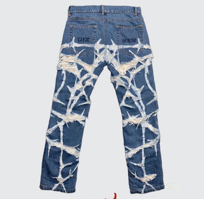 Custom Bulk Shredded Distressed Denim Jeans – Bold and Unique Streetwear