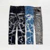 Maßgefertigte zerfetzte Distressed-Jeans aus Denim – Auffällige und einzigartige Streetwear