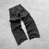Maßgeschneiderte Jeanshose im Vintage-Stil mit verwaschenen, bestickten Aufnähern – Übergroße Jeans