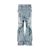 Maßgeschneiderte Vintage-Jeans mit Totenkopf-Print im Großhandel – Einzigartige Jeans mit weitem Bein