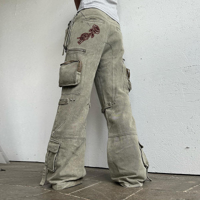 Custom Wholesale Multi-Pocket Cargo Pants for Men - Rugged and Trendy Design