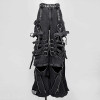 Maßgefertigte schwarze Gothic-Jeans mit Ketten und Riemen | Edgy Streetwear für einzigartige Styles