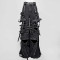 Custom Bulk Gothic Black Denim Pants with Chains & Straps | Edgy Streetwear for Unique Styles
