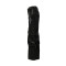Custom Black Wide-Leg Gothic Jeans with Cross Embroidery and Buckle Details