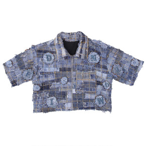 Custom Patchwork Denim Shirt - Unique Artisan Streetwear Solutions