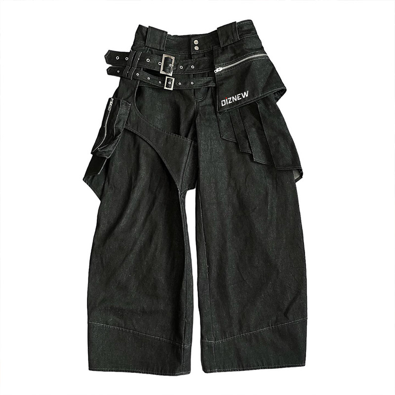 Custom Black Denim Pants