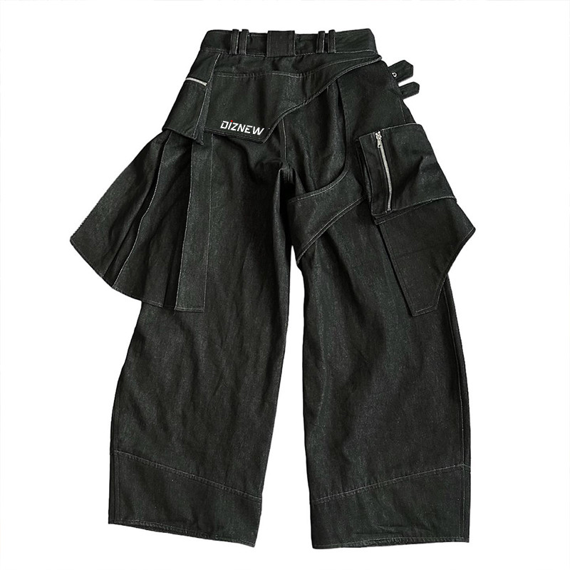 Custom Black Denim Pants