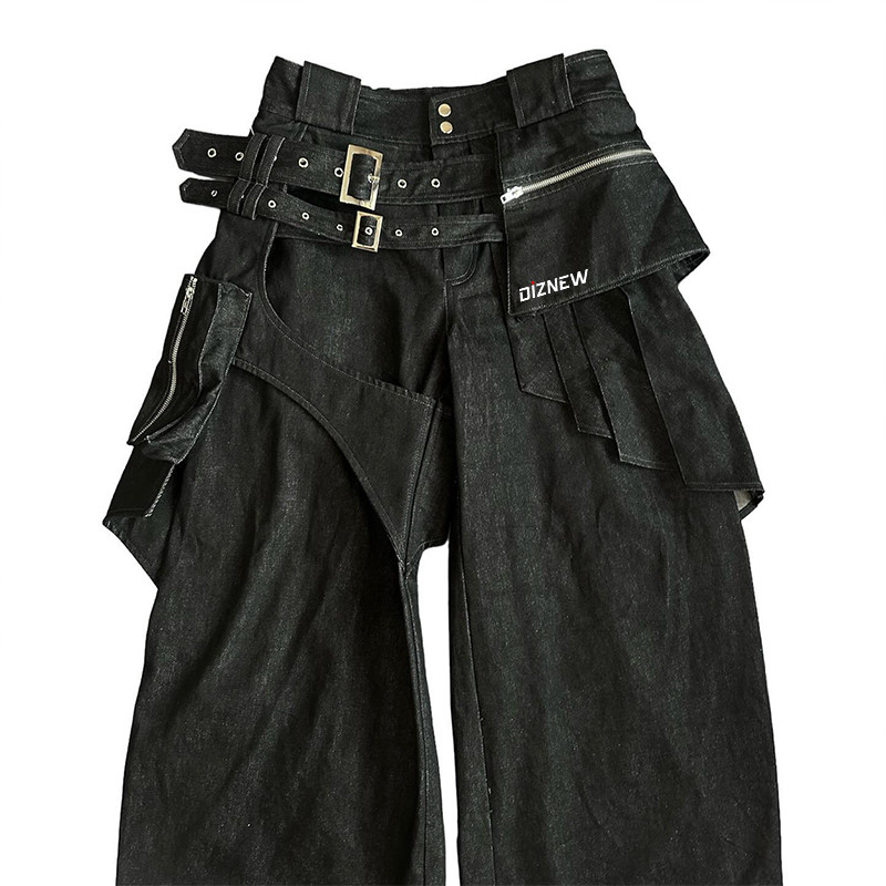 Custom Black Denim Pants