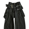 Pantalones vaqueros negros con capas personalizadas - Vanguardistas soluciones de ropa urbana