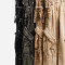 Custom Men's Baggy Ripped Jeans with Silver Studs and Embroidered Design