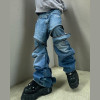 Abnehmbare Baggy Jeans nach Maß im Großhandel – Modulare Streetwear mit kantigem Stil