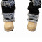Custom Skinny Distressed Denim Pants with Bold Patchwork Detailing for Modern Streetwear Aesthetics