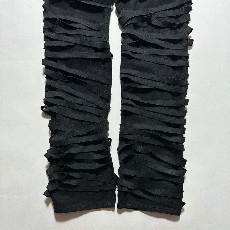 Custom Strip Patches Jeans