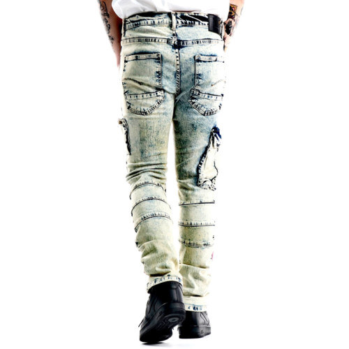 Graffiti-Inspired Distressed Jeans - Tailored Bulk Orders for Artistic Streetwear Collections