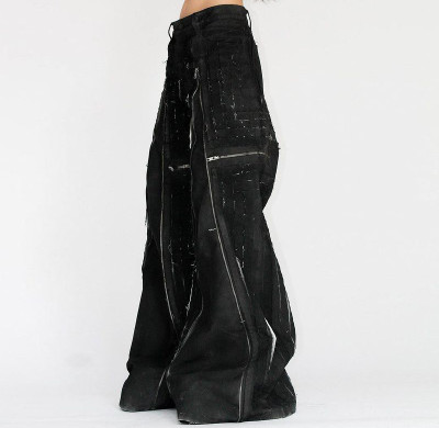 Wide-Leg Cargo Pants with Zipper Details - Tailored Bulk for Streetwear Brands