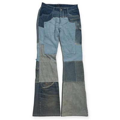 Custom Patchwork Jeans - Vintage Aesthetic Denim with Tailored Bulk Options