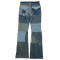 Custom Patchwork Jeans - Vintage Aesthetic Denim with Tailored Bulk Options