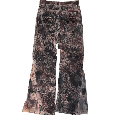 Custom Printed Flare Jeans for Men | Bootcut Artistic Denim