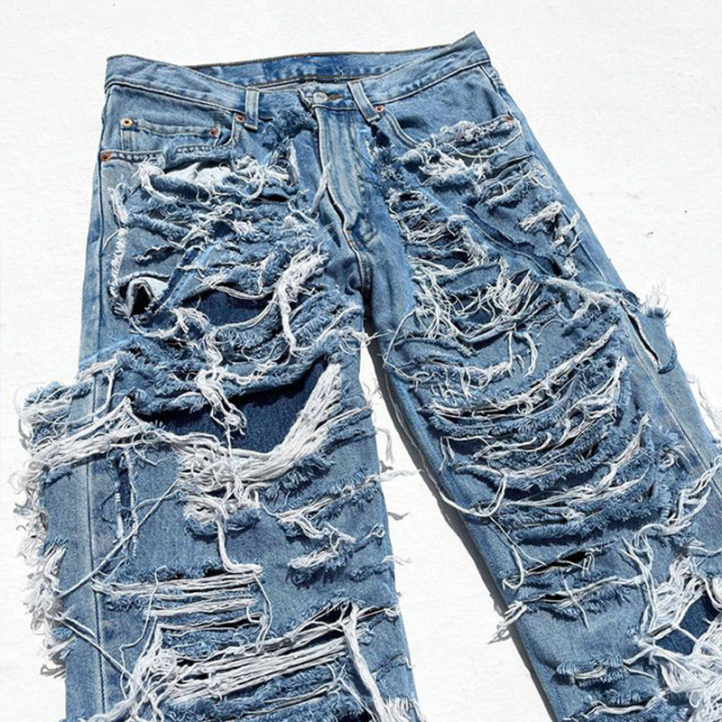 double-layer jeans