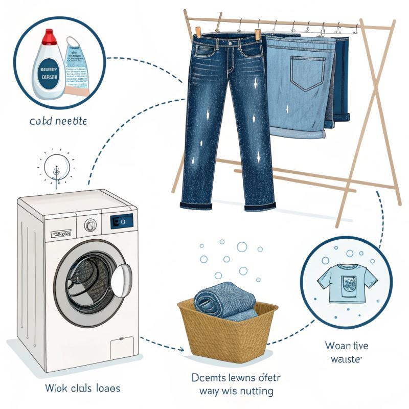 how to wash jeans